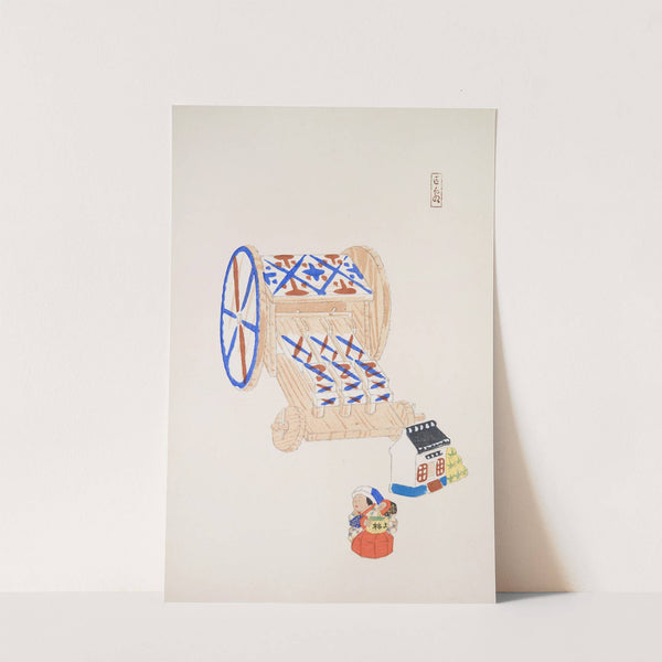 Kyosen’s Collected Illustrations of Japanese Toys Pl.023 by Kawasaki Kyosen