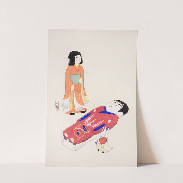 Kyosen’s Collected Illustrations of Japanese Toys Pl.034 by Kawasaki Kyosen