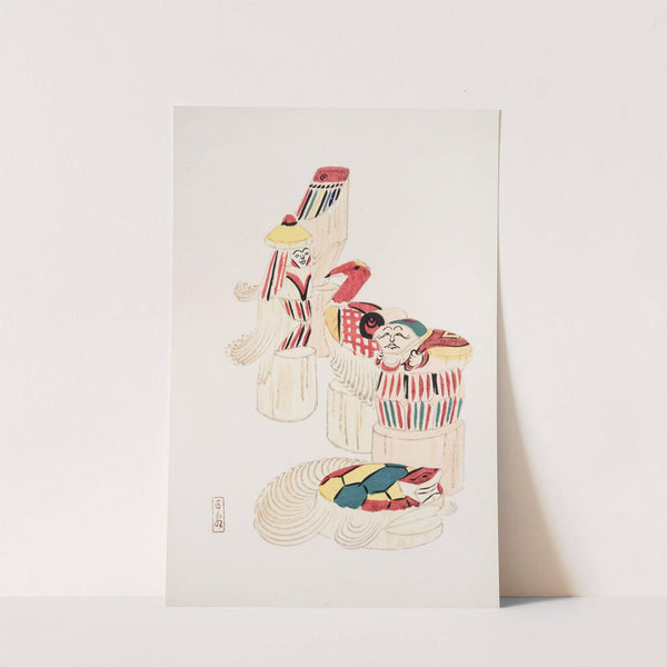 Kyosen’s Collected Illustrations of Japanese Toys Pl.052 by Kawasaki Kyosen