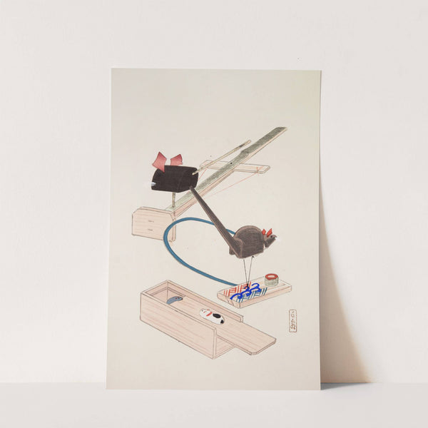 Kyosen’s Collected Illustrations of Japanese Toys Pl.064 by Kawasaki Kyosen