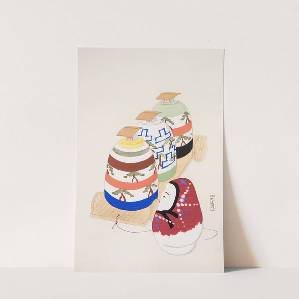 Kyosen’s Collected Illustrations of Japanese Toys Pl.083 by Kawasaki Kyosen