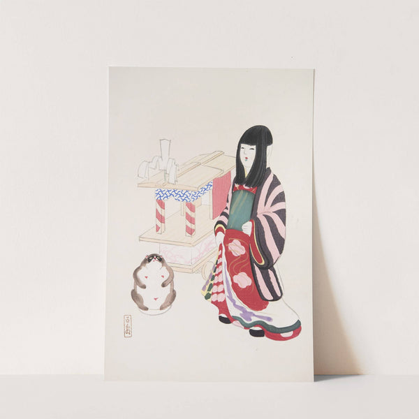 Kyosen’s Collected Illustrations of Japanese Toys Pl.087 by Kawasaki Kyosen