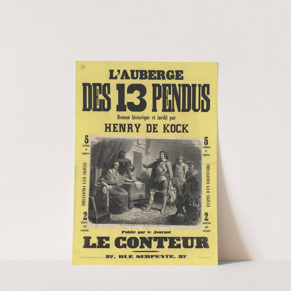 L’ Auberge des 13 treize pendus, roman historique et inédit par Henry de Kock (1868) by Auguste Belin