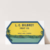 L.C. Bilbrey Fruit Company Label (1930-1950)