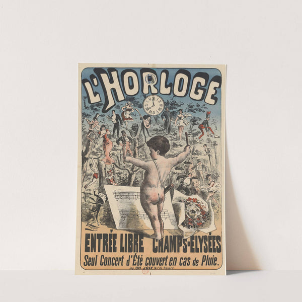 L’ Horloge…Champs-Elysées (1882) by J. Jonchère