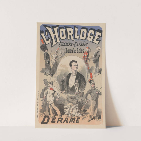 L’ Horloge. Derame (1878) by Jules Chéret