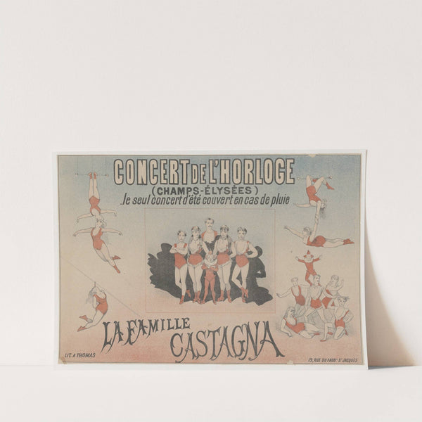 L’ Horloge. La famille Castagna (1878) by Imp. A. Thomas