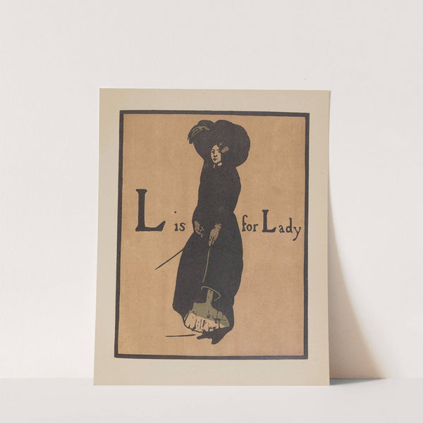 L is for Lady (1899) by William Nicholson