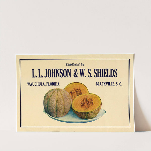 L.L. Johnson and W.S. Shields Cantaloupe Label (1930-1950)