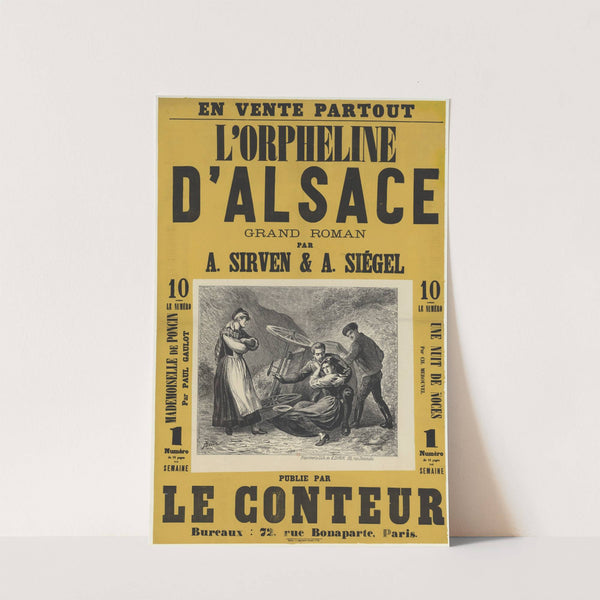 L’ Orpheline d’Alsace, grand roman par A. Sirven & A. Siégel (1888) by Auguste Belin