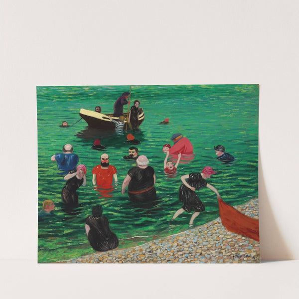 La baignade à Etretat (1899) by Félix Vallotton