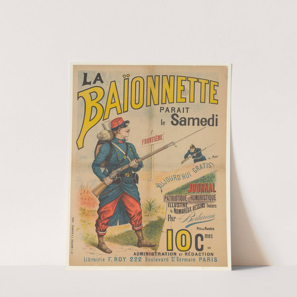 La Baïonnette parait le samedi (1890) by Lit. F. Ménétrier