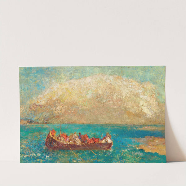 La barque aux âmes inanimées by Odilon Redon