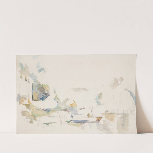 La Barque ou Le lac d’Annecy (1896) by Paul Cézanne