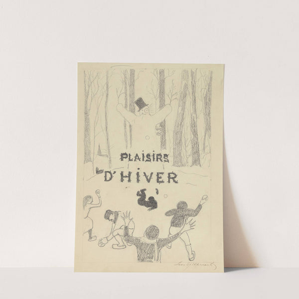 La bataille de boules de neige devant le bonhomme de neige (1918) by Léon Spilliaert