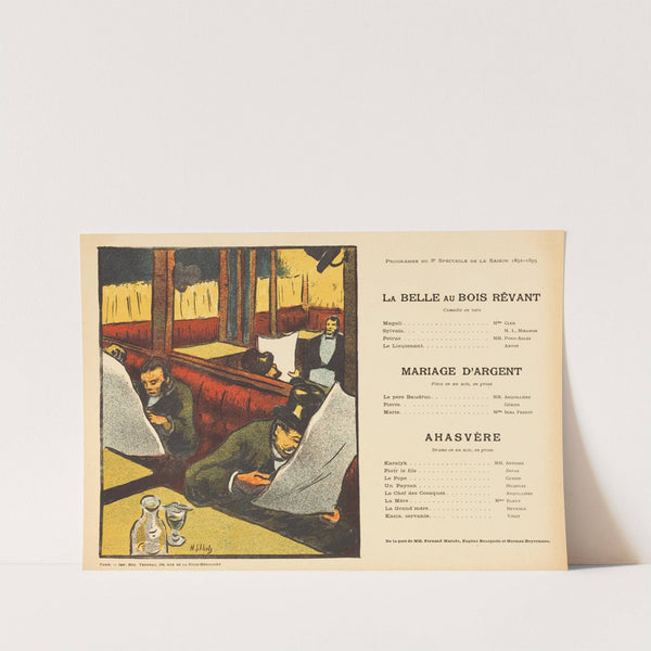 La Belle au bois rêvant; Mariage d’argent; Ahasvère (1892-1893) by Henri-Gabriel Ibels