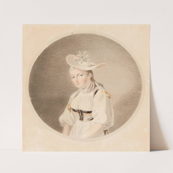 La belle Batteliere Elis. Grossmann, de Brienz (1820) by Franz Niklaus König