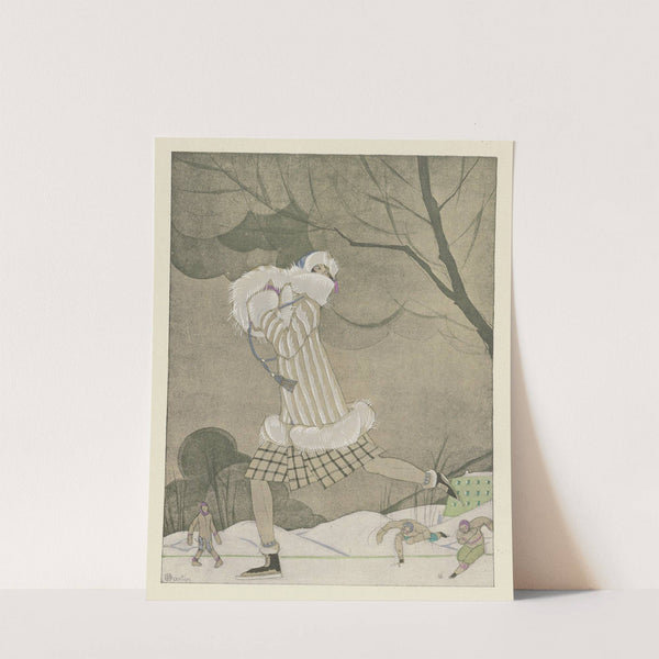 La Belle de chamonix ; Jaquette hermine et renard blanc, de Max-A. Leroy (1924) by Charles Martin