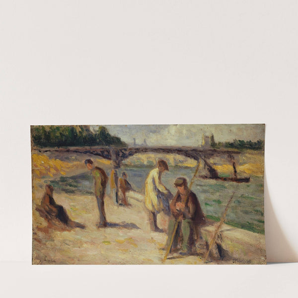 La berge du quai Malaquais (before 1936) by Maximilien Luce