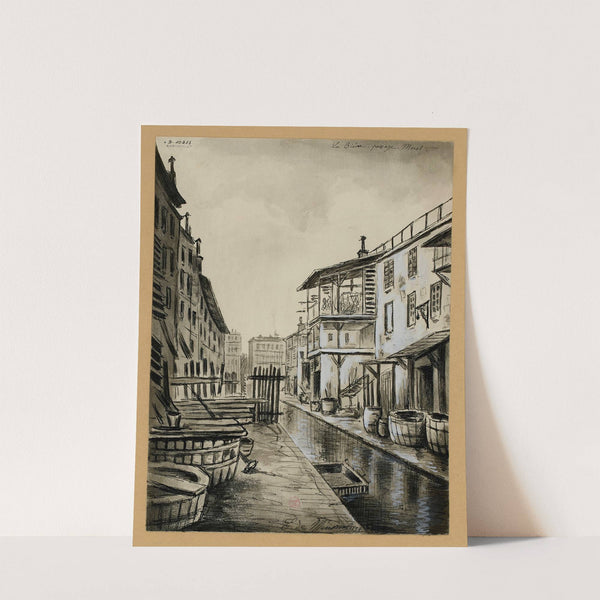 La Bièvre, passage Moret (1894) by Eugène de Ménorval