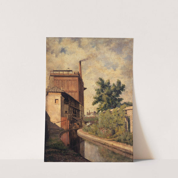 La Bièvre, rue Croulebarbe (Usine de la veuve Lanier) by Alfred-Louis Bahuet