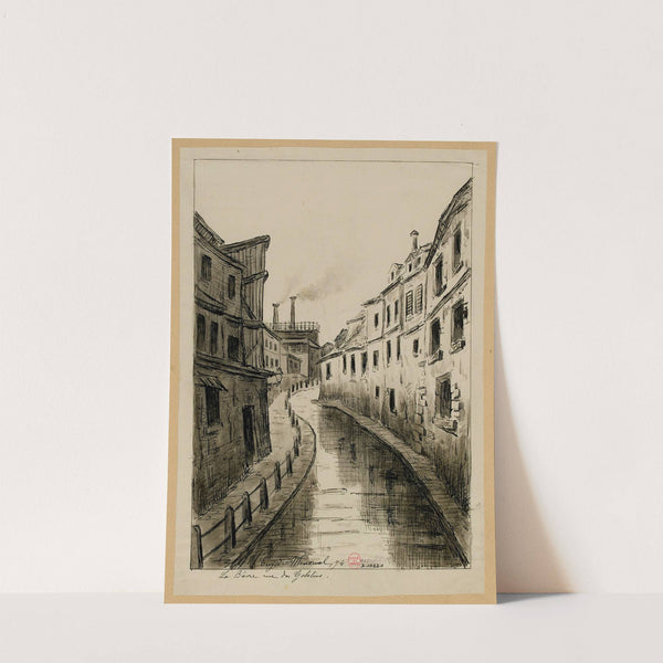 La Bièvre rue des Gobelins (1894) by Eugène de Ménorval