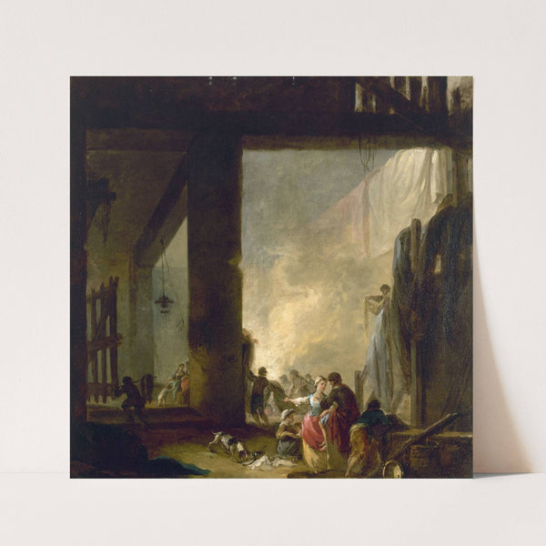 La Blanchisserie (1758-1759) by Hubert Robert