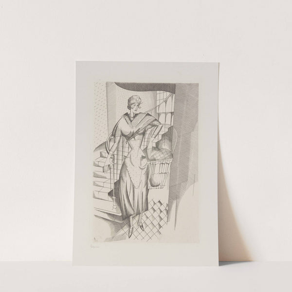 La blanchisseuse (1922) by Jean-Émile Laboureur