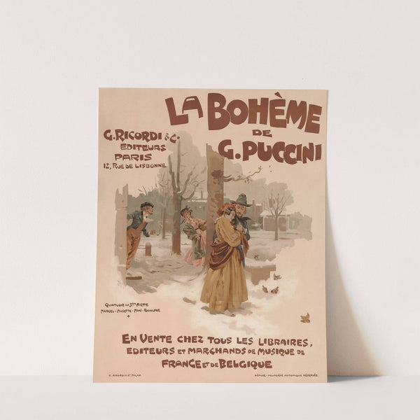 La bohème (1895) by Adolfo Hohenstein