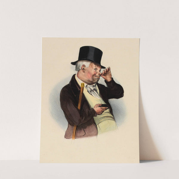 La bonne prise. A good pinch of snuff (1836) by Charles-Joseph Traviès de Villers