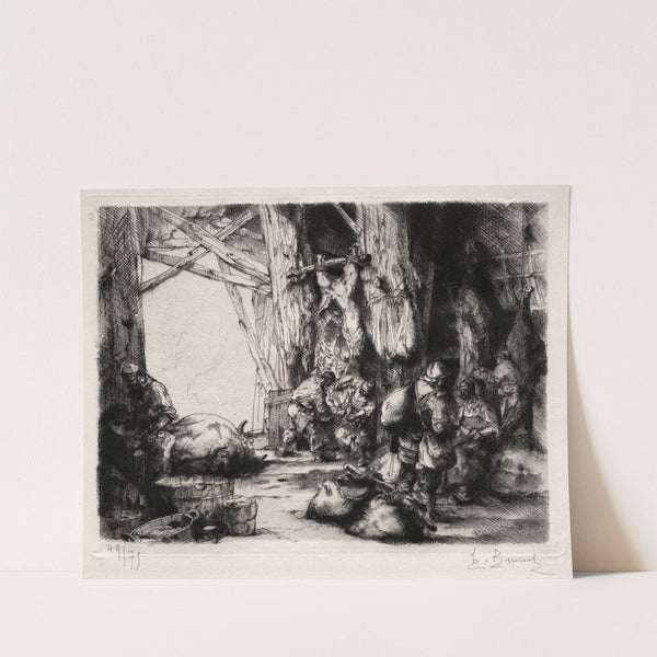 La Boucherie Militaire (before 1925) by Auguste Brouet