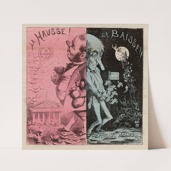 La bourse du jour (1866) by André Gill