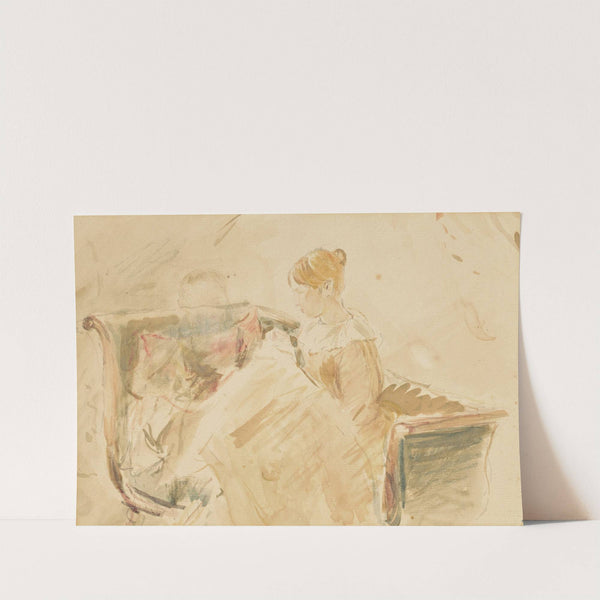 La Broderie (1889) by Berthe Morisot