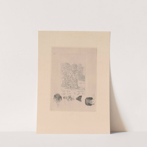 La buée, petite planche (les laveuses) (1874) by Félicien Rops