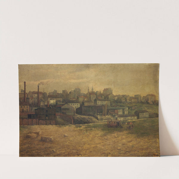 La Butte aux Cailles, vue de la rue Vulpian, 13ème arrondissement. (1901) by Eugène de Ménorval