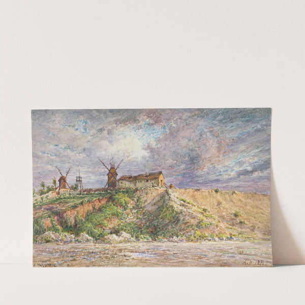 La Butte aux Moulins à Montmartre by Jean-Baptiste-François Arnaud-Durbec