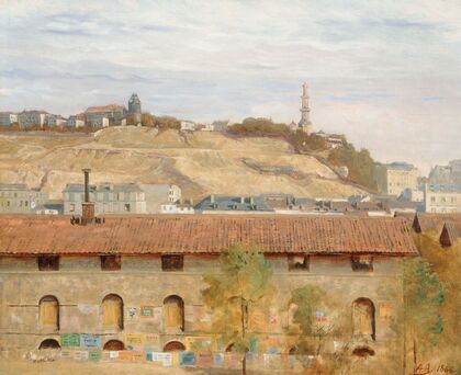 La butte Montmartre en 1866