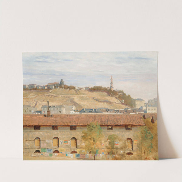 La butte Montmartre en 1866 by Alfred Auteroche