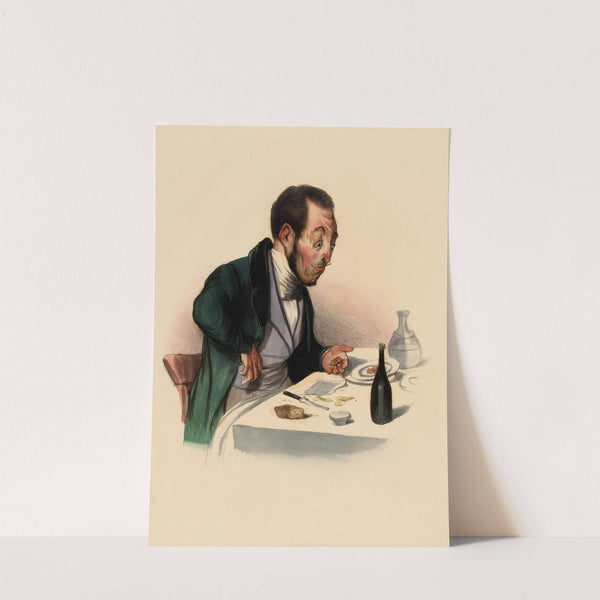 La carte à payer – et pas assez d’argent (1836) by Charles-Joseph Traviès de Villers