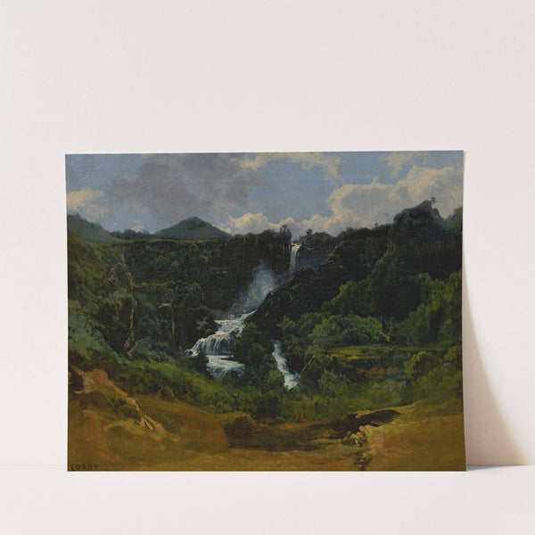 La Cascade de Terni by Jean-Baptiste-Camille Corot