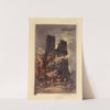 La cathédrale de Reims en feu by Lucien Marcelin Gautier