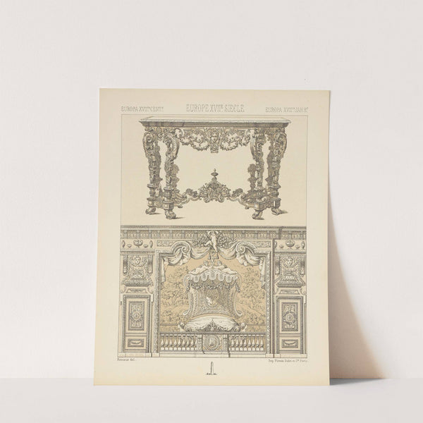 La chambre en alcove – mobilier (1876-1888) by Auguste Racinet