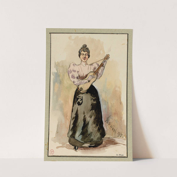 La chanteuse patriotique (1895) by F. Séguin