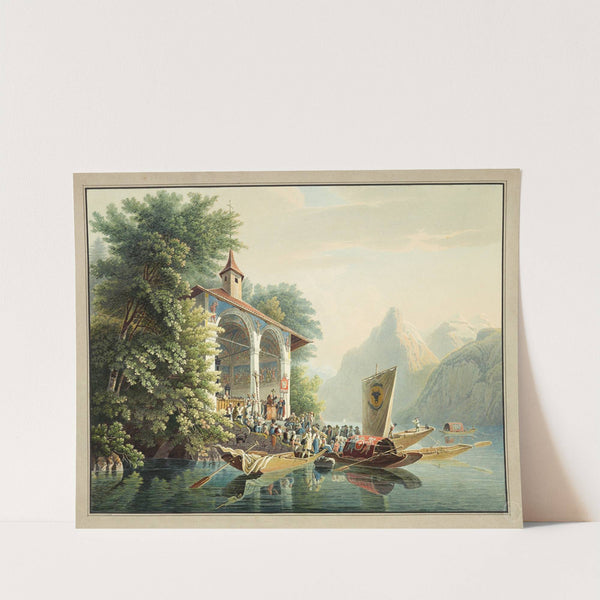 La Chapelle de Guillaume Tell sur le Lac des Quatre Cantons (1915-1945) by Gabriel Lory the Younger