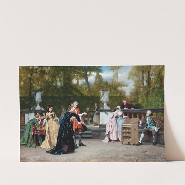 La charmante adversaire (1871) by Auguste Serrure