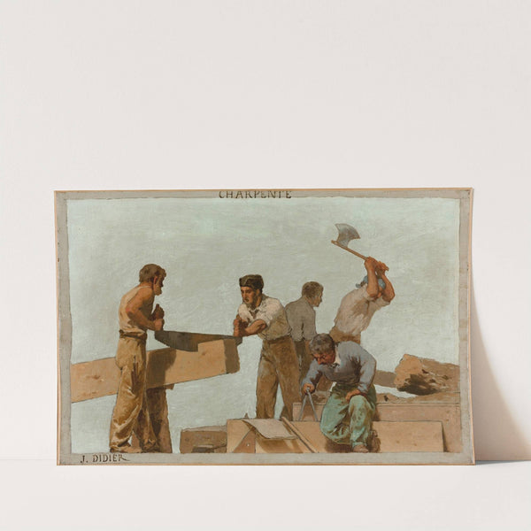 La charpente (1881) by Jules Didier