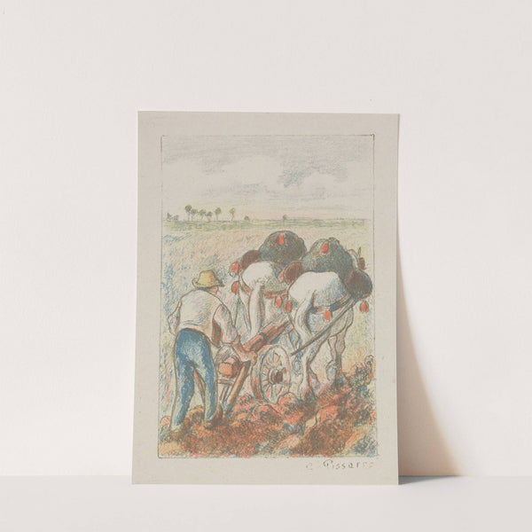La charrue (1898-1901) by Camille Pissarro