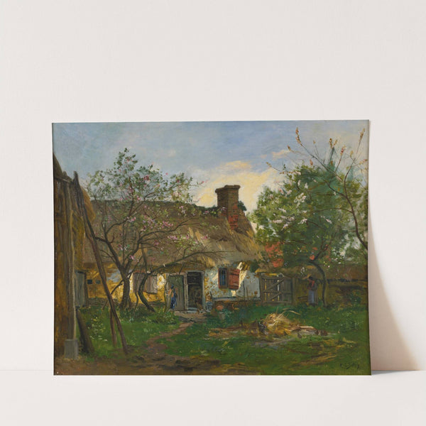 La Chaumiere à Berneval by Hippolyte Camille Delpy