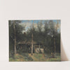 La Chaumiere Aux Sureaux, Normandie by Jean-Baptiste-Camille Corot