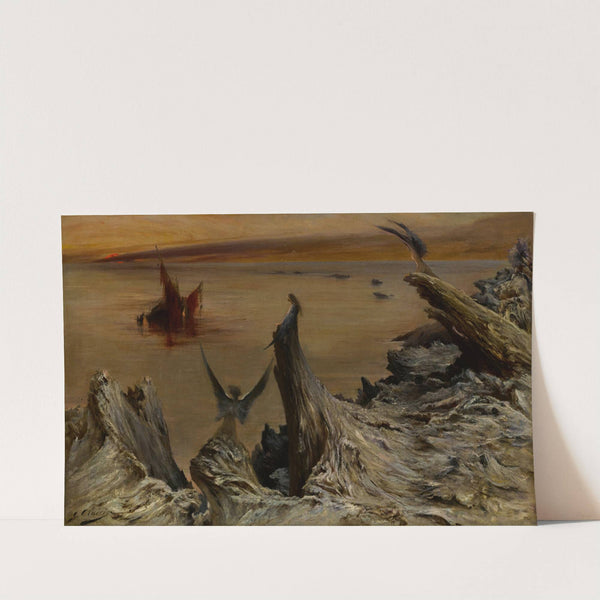 La chimère à l'ile de Sarah Bernhardt by Georges Jules Victor Clairin